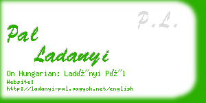 pal ladanyi business card